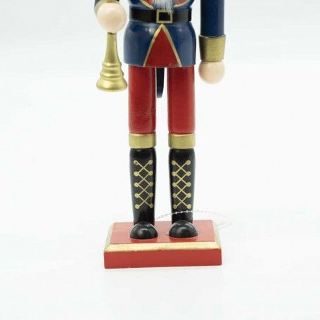 Schiaccianoci Natalizio in Uniforme con Tromba H.30 cm