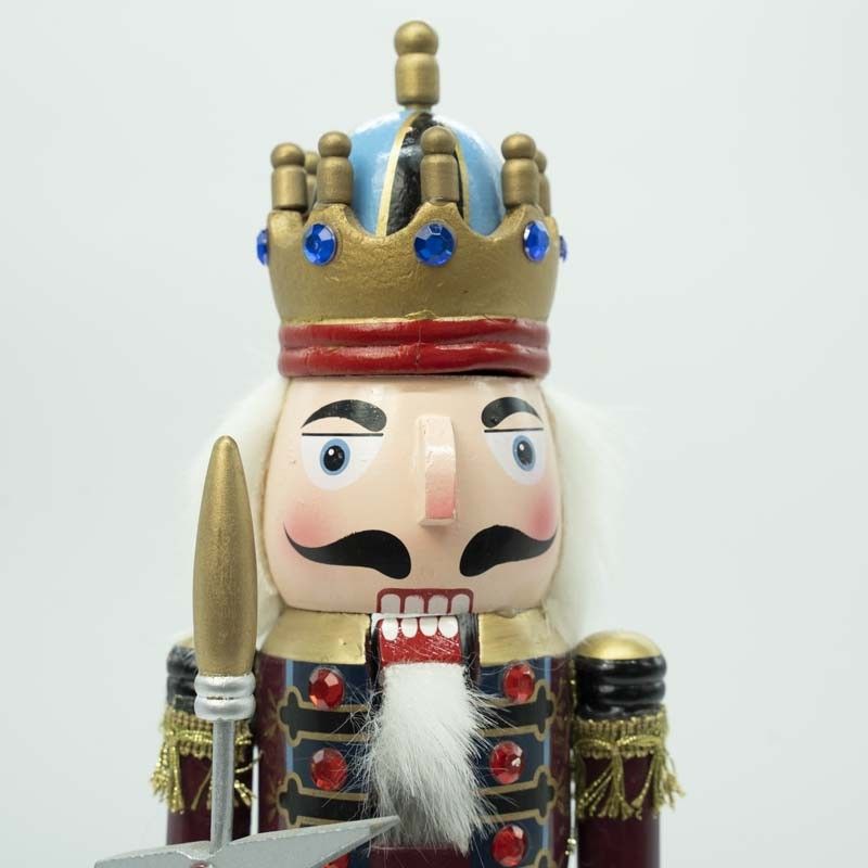 Schiaccianoci Natalizio in Uniforme con CoronaH.38 cm