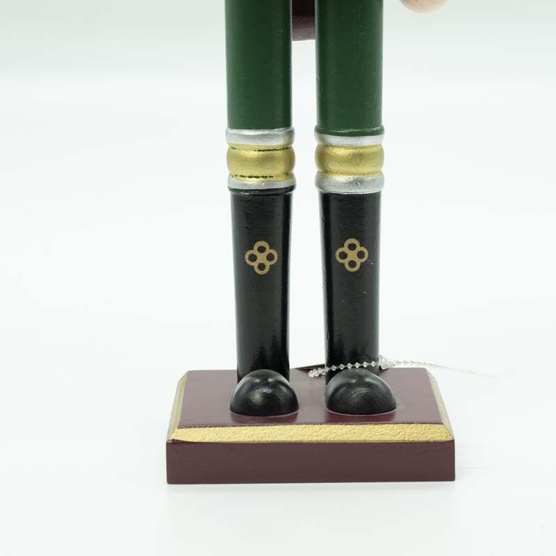 Schiaccianoci Natalizio in Uniforme con Corona e Spada H.38 cm