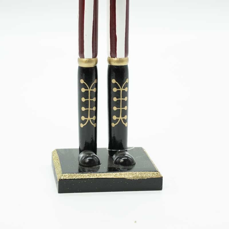 Schiaccianoci Natalizio in Legno con Tamburo H.58 cm