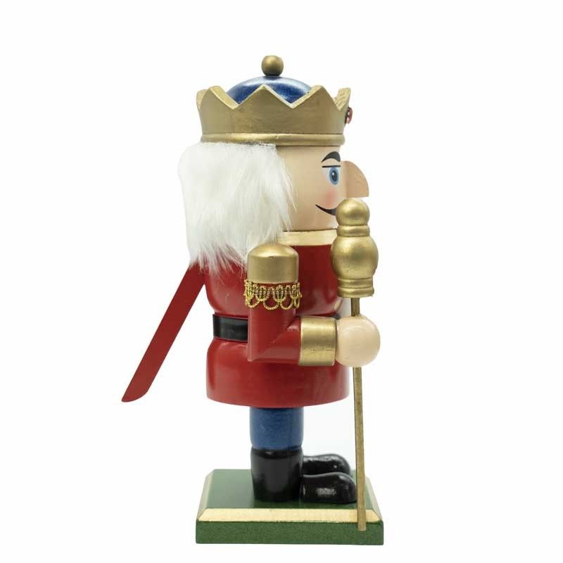 Schiaccianoci di Natale in Uniforme con Corona H.23 cm