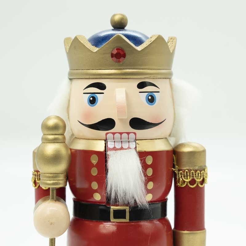 Schiaccianoci di Natale in Uniforme con Corona H.23 cm