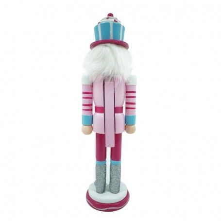 Schiaccianoci Natalizio in Legno con Cappello Cup Cake H.38 cm