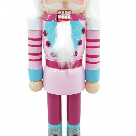 Schiaccianoci Natalizio in Legno con Cappello Cup Cake H.38 cm