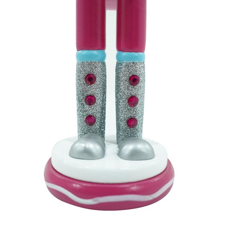 Schiaccianoci Natalizio in Legno con Cappello Cup Cake H.38 cm