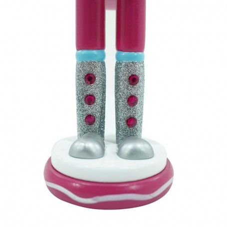 Schiaccianoci Natalizio in Legno con Cappello Cup Cake H.38 cm