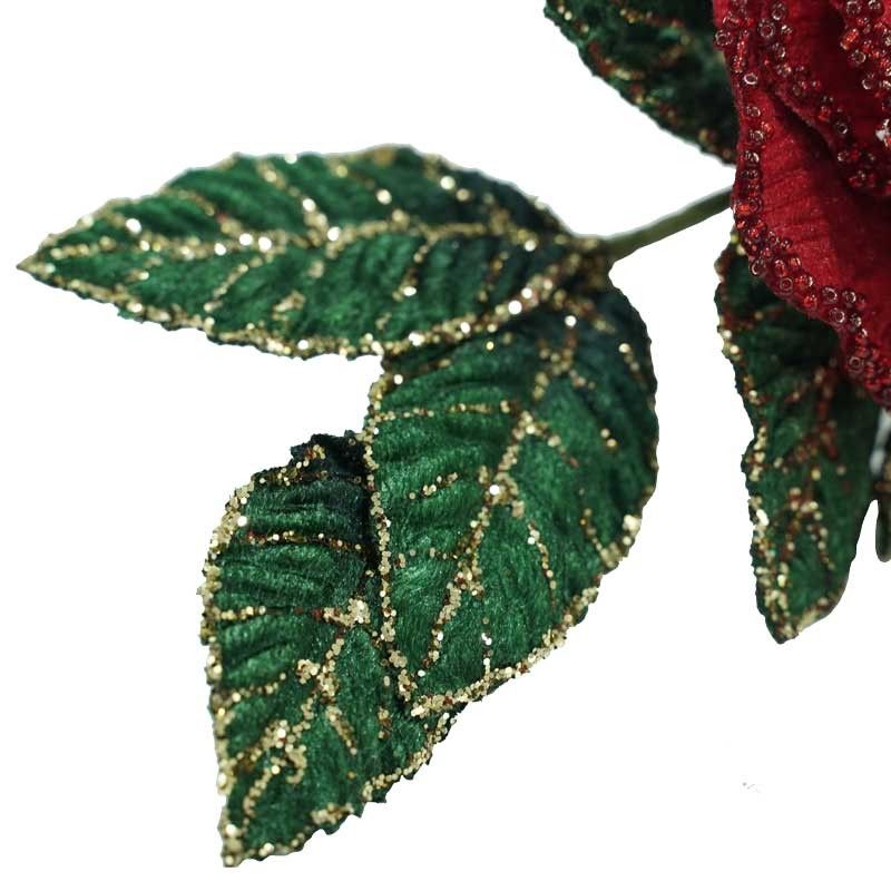 Rosa Rossa con Clip D.15 cm