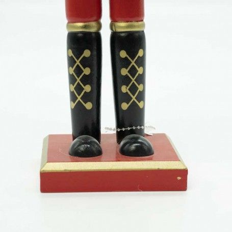 Schiaccianoci di Natale in Uniforme con Paillettes e Tamburo H.38 cm