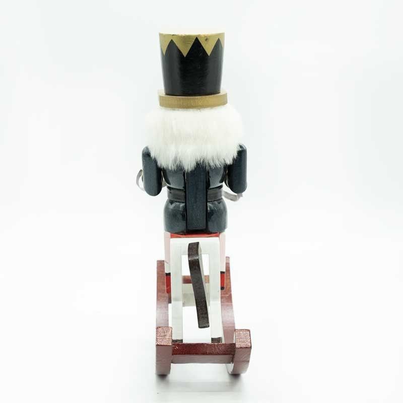 Schiaccianoci Natalizio su Cavallo a Dondolo H.30 cm