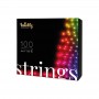 Stringa 100 Luci Led Multicolore RGB Regolabili da Smartphone Cavo Nero | Twinkly