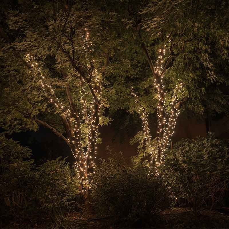 Stringa 250 Luci Led RGB+W | Luci di Natale Regolabili da Smartphone Twinkly | Cavo Nero