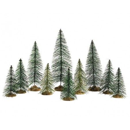 Needle Pine Trees Set of 10 - Lemax 84358