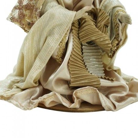 Natività in Poliresina e Tessuto 3 Pz. H.33 cm