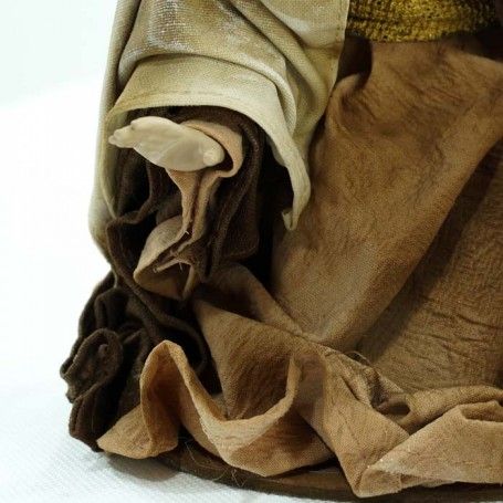 Natività in Poliresina e Tessuto 3 Pz. H.33 cm