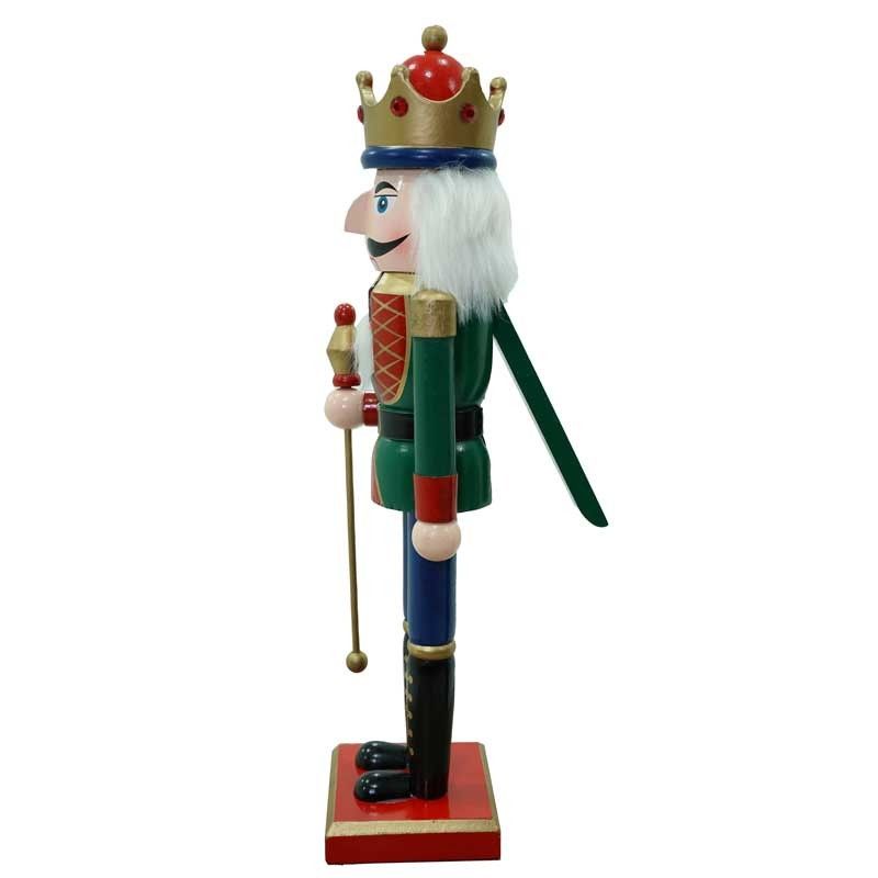 Schiaccianoci Natalizio in Uniforme con Corona H.38 cm