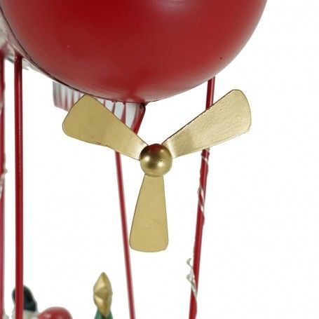 Dirigibile Natalizio con Babbo Natale H.42 cm