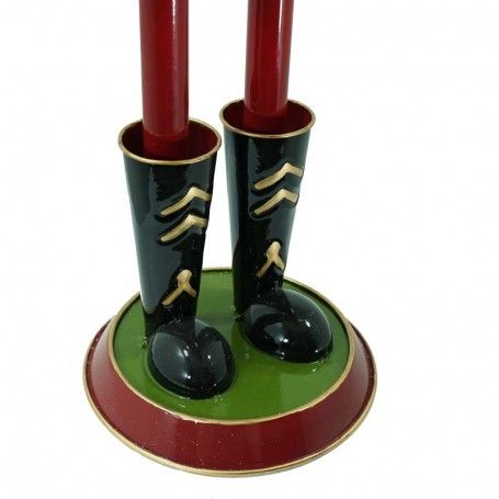 Schiaccianoci di Natale in Latta con Tamburo H.64 cm