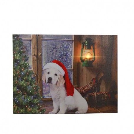 Quadro Natalizio Luminoso con 1 Luce Led