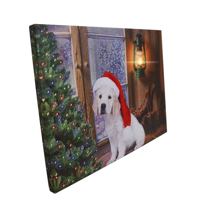 Quadro Natalizio Luminoso con 1 Luce Led