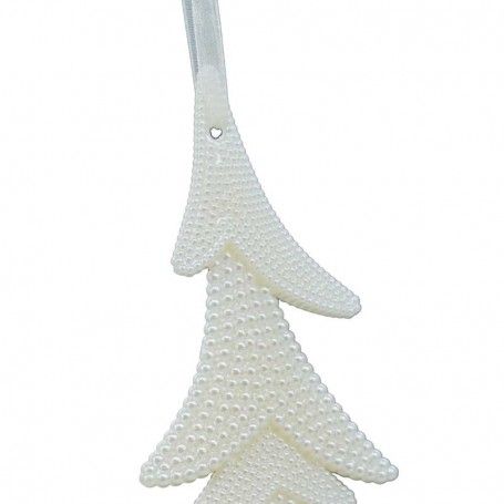 Alberello Natalizio Bianco Perlato H.15 cm