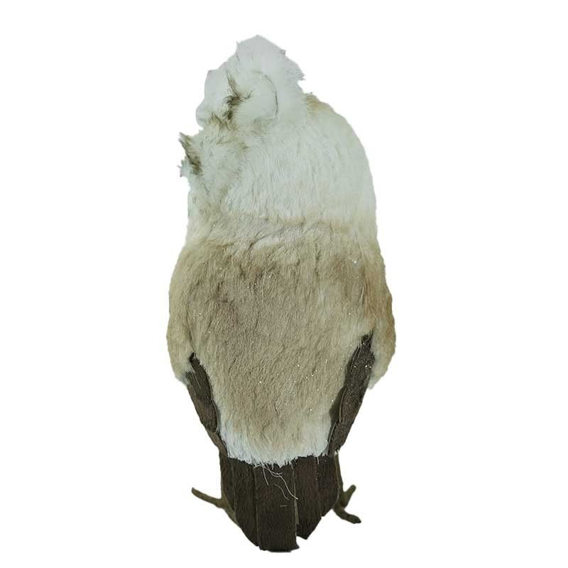 Gufo Natalizio Grigio H.30 cm