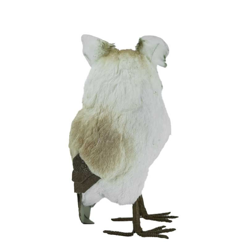 Gufo Natalizio Grigio H.30 cm