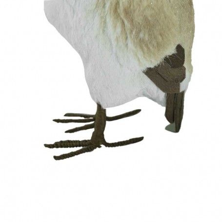 Gufo Natalizio Grigio H.30 cm