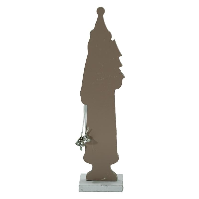 Babbo Natale in Legno Marrone H.25 cm
