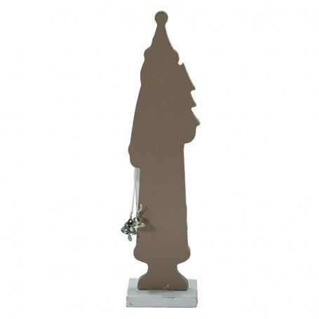 Babbo Natale in Legno Marrone H.25 cm