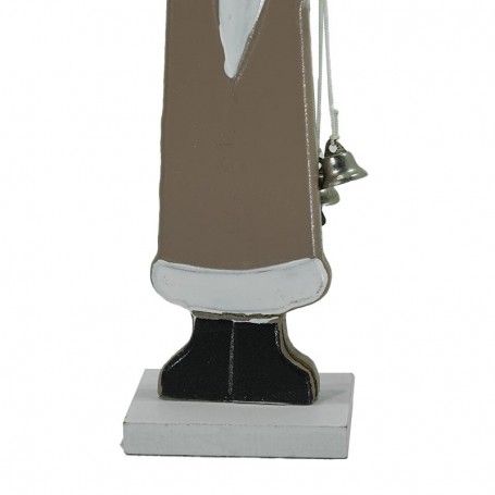 Babbo Natale in Legno Marrone H.25 cm