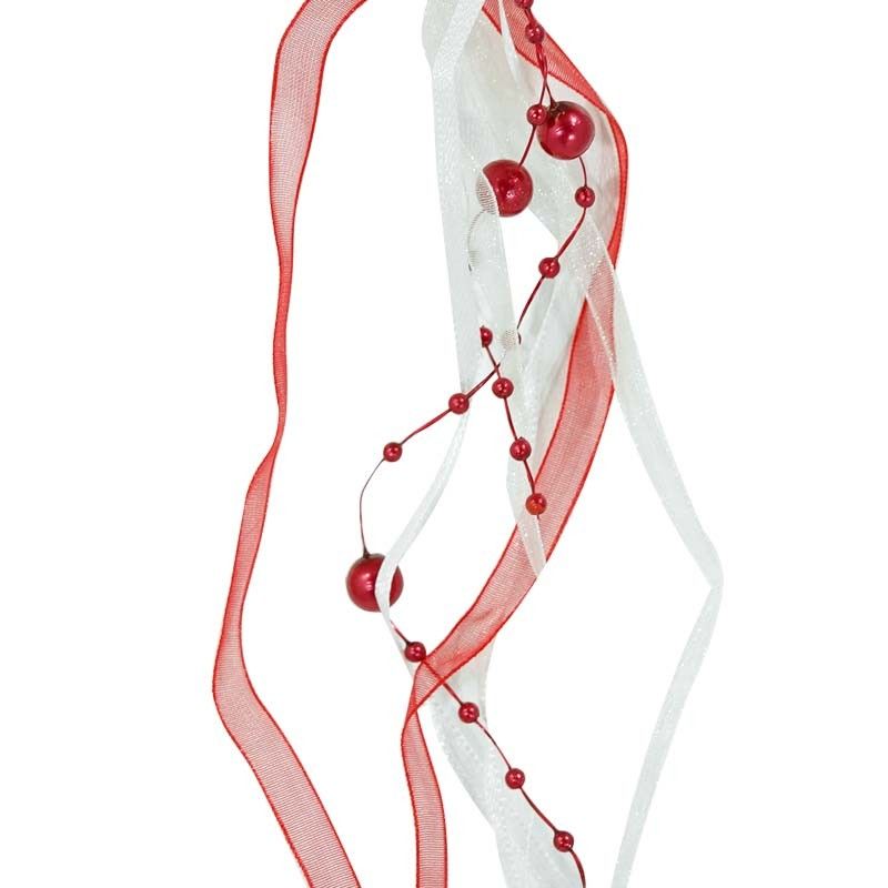 Stella Natalizia con Pupazzo di Neve Bianca e Rossa H.8 cm