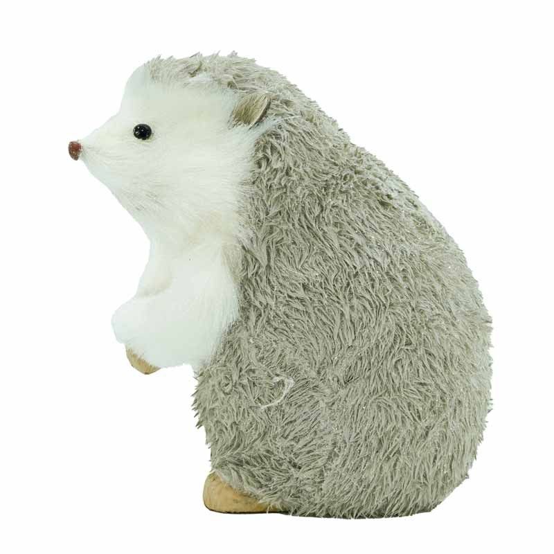 Riccio Natalizio Bianco e Grigio H.23 cm