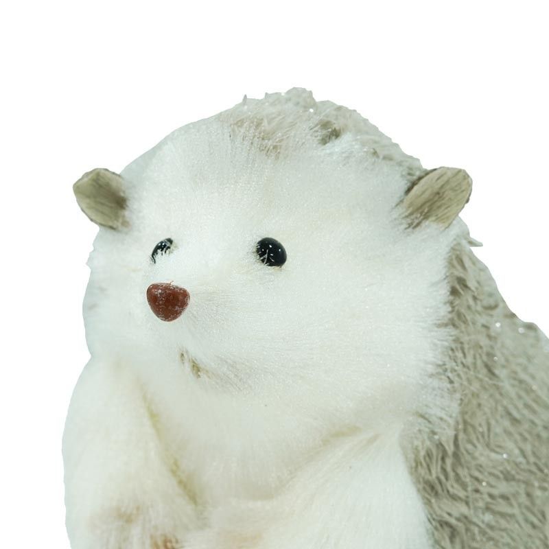 Riccio Natalizio Bianco e Grigio H.23 cm