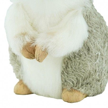 Riccio Natalizio Bianco e Grigio H.23 cm