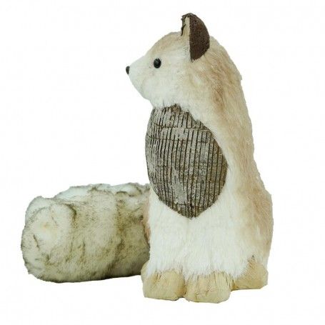 Volpe Marrone e Beige H.34 cm