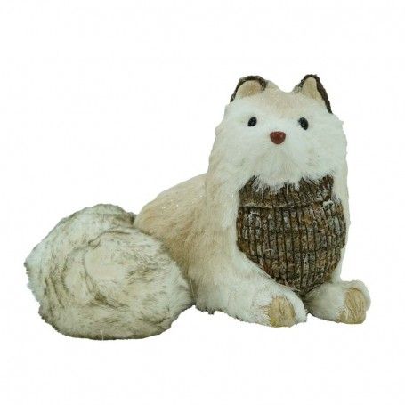 Volpe Marrone e Beige H.19 cm