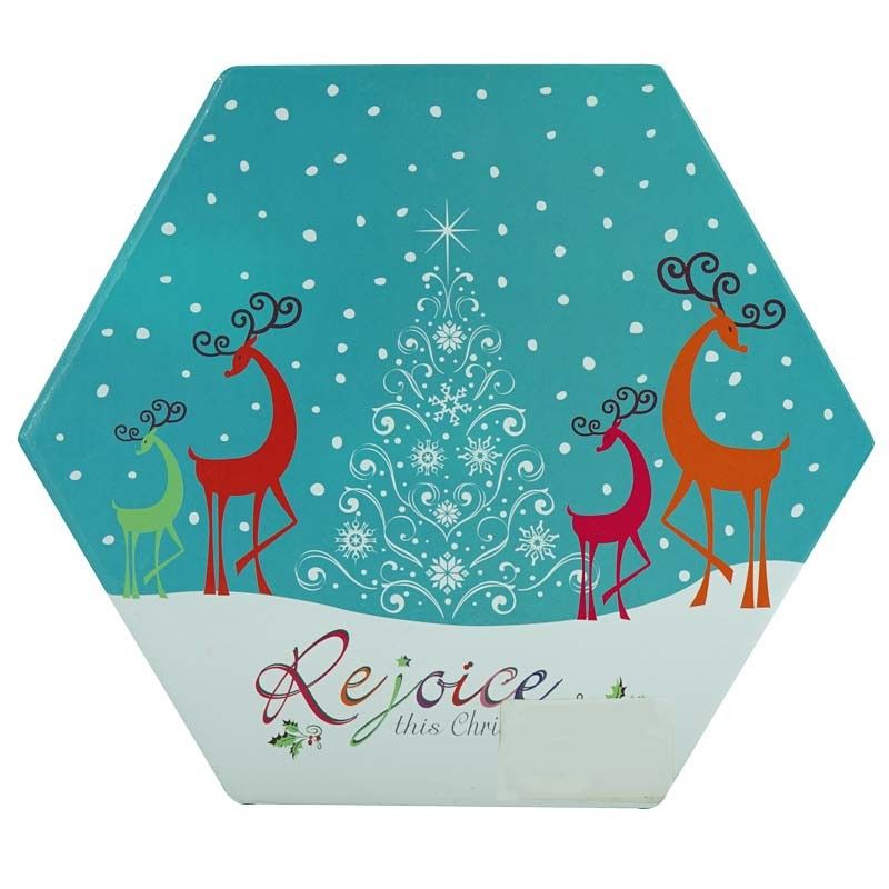 Scatola con Palle Natalizie Azzurra D.7,5 cm