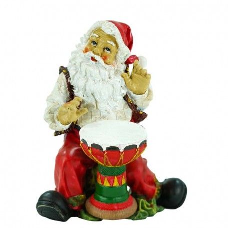 Babbo Natale con Bonghetto in Resina H.20 cm