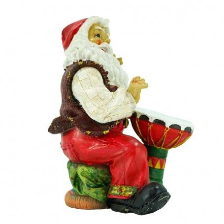 Babbo Natale con Bonghetto in Resina H.20 cm