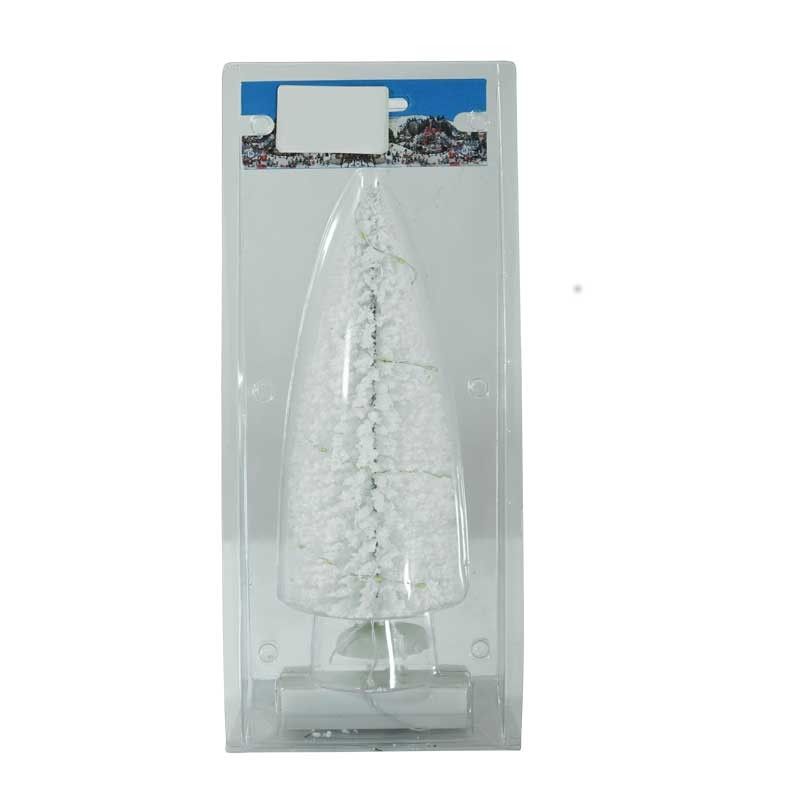 Alberello Natalizio Bianco in Pvc con Luci Led Calde