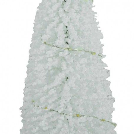 Alberello Natalizio Bianco in Pvc con Luci Led Calde