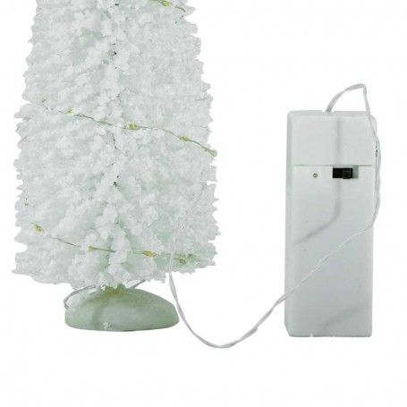 Alberello Natalizio Bianco in Pvc con Luci Led Calde