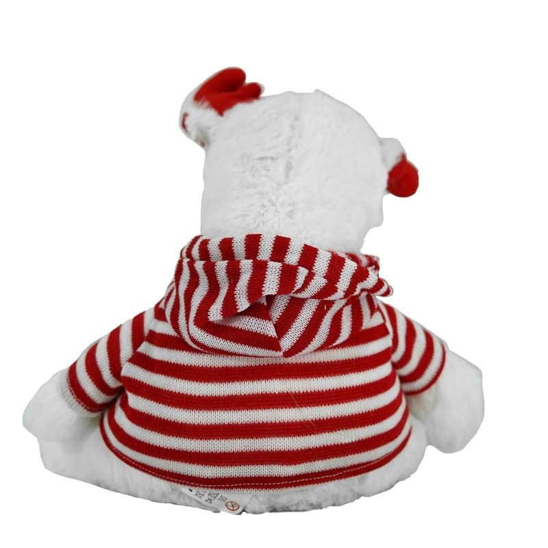 Renna Natalizia Bianca in Peluche 3 Misure