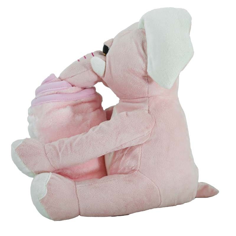 Elefantino Rosa in Peluche H.32 cm