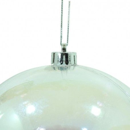 Palla di Natale Trasparente Iridescente 4 Misure