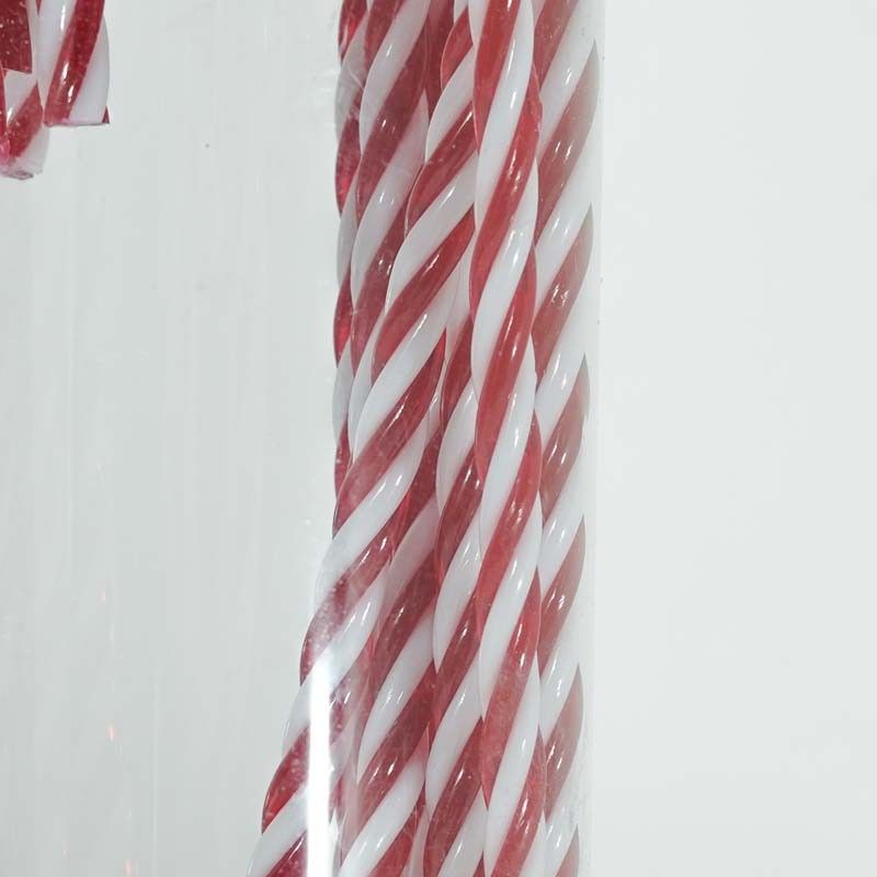 Bastoncini di Zucchero Natalizi Bianchi e Rossi H.25 cm