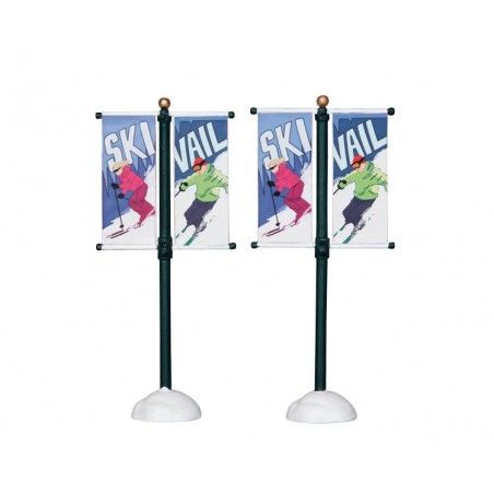 Street Pole Banner Set of 2 - Lemax 24496
