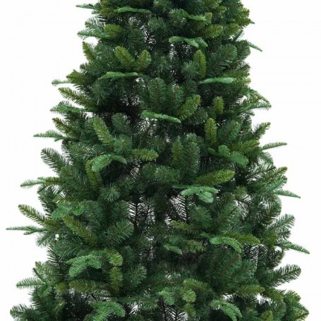Albero di Natale a Parete Verde H.210 cm in Pe+Pvc con Apertura ad