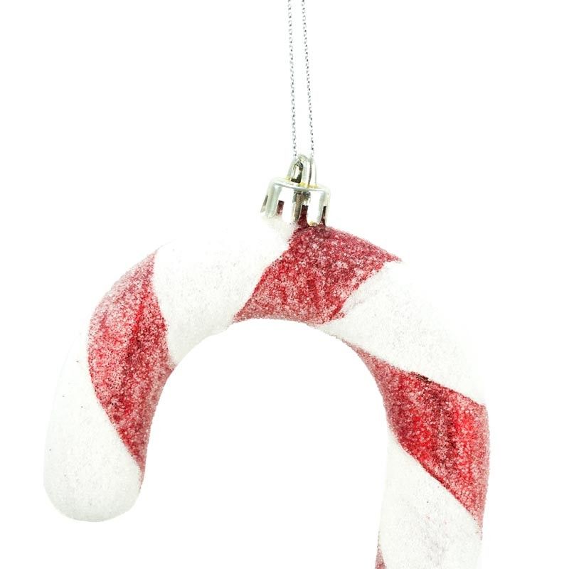 Bastoncini Natalizi Bianchi e Rossi H.25 cm Conf. da 4 Pz