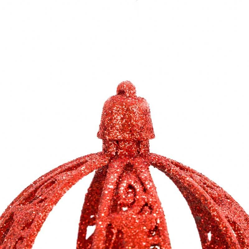 Palle di Natale Glitterate D.10 cm Conf. da 3 Pz